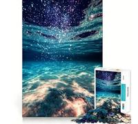 Poster surrealista Cuore del Mare Stellato per adulti Puzzle da 1000 pezzi Gioco di pura logica Momenti di pace Taglio netto Regalo sentito 38x52cm