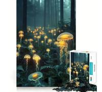 Poster surrealista "Una foresta" - Arte per adolescenti - Puzzle da 1000 pezzi - Gioco di esercizi mentali - Gioco di gruppo - Taglio di precisione - Regalo per festival 50x75cm
