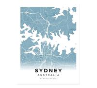 Poster Sydney Map Wall Art - Design urbano moderno qualità premium
