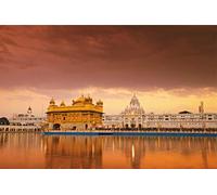 Poster Temple D'Or Amritsar Sikh Golden Temple Merveille de L'India Monument