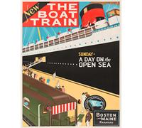 Poster The Boat Train Railroad Cruise Day Wall Art - 12X16/16X20/18X24/24X36