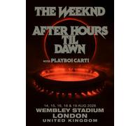 Poster The Weeknd After Hours Til Dawn Tour 2026 LONDON Wembley Stadium