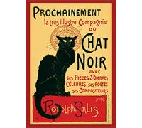 Poster Theophile Alexandre Steinlen Tournee du Chat Noir Targa in metallo (30 x 20 cm) - Retro Targa in latta per cucina, decorazione da parete per la casa