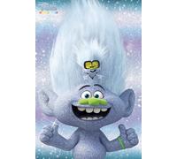 Poster Trolls World Tour Guy Diamond e Tiny 61x91,5 cm 24x36 in Nuovo Sigillato