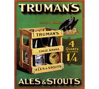 Poster Truman’s Ales & Stouts Art Vintage Bar Beer -...