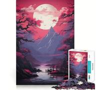 Poster Vaporwave giapponese,puzzle da 1000 pezzi per adolescenti,divertente da giocare,ad incastro perfetto,senza spazi vuoti,attività per la famiglia (50x75cm)