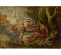 Poster Venere e Adone nella foresta Myth Wall Art - 16x12/20x16/24x18/36x24