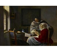 Poster Vermeer Music Duo - arte da parete barocca olandese -...