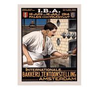 Poster vintage Amsterdam Bakery Exhibition Wall Art qualità premium
