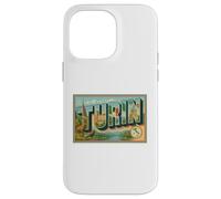 Poster vintage anni '50, Torino, Italia, viaggio, grafica artistica Custodia per iPhone 14 Pro Max
