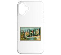 Poster vintage anni '50, Torino, Italia, viaggio, grafica artistica Custodia per iPhone 16 Plus