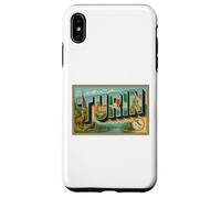 Poster vintage anni '50, Torino, Italia, viaggio, grafica artistica Custodia per iPhone XS Max