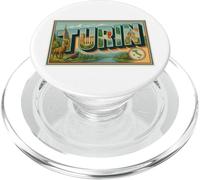 Poster vintage anni '50, Torino, Italia, viaggio, grafica artistica PopSockets PopGrip per MagSafe