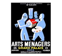 Poster vintage Art Deco Wall Art di Paul Colin qualità premium