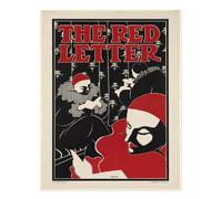 Poster vintage Art Deco Wall Art - La lettera rossa qualità premium