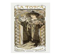 Poster vintage Art Nouveau Wall Art di Alphonse Mucha qualità premium