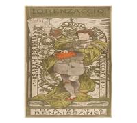 Poster vintage Art Nouveau Wall Art di Alphonse Mucha qualità premium