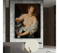 Poster vintage barocco italiano rinascimentale Artemisia Gentileschi Stampe su tela Dipinto Arte murale per arredamento casa 35x50cm senza cornice