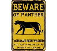 Poster Vintage Beware Of You Have Been Warned Warning Arte Murale Regalo Di Compleanno Segno Di Latta Per toilette Bagno M