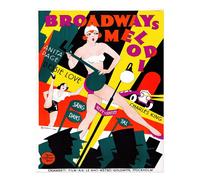 Poster vintage Broadway Melody Wall Art - decorazione in stile retrò per la...