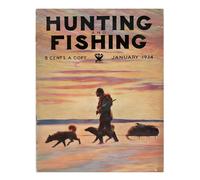 Poster Vintage Caccia e Pesca Wall Art - Edizione 1934 Home Decor