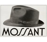 Poster Vintage Cappello Mossant Old French Fedora Wall Art -...