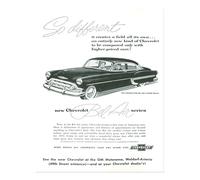 Poster vintage Chevrolet Bel Air Wall Art - decorazione auto classica