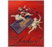 Poster Vintage Cioccolato Rosso - Arte da Parete Little Kids -...