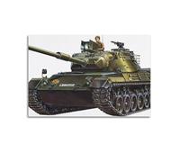 Poster vintage con carro armato dell'esercito della Germania occidentale Kampfpanzer leopardo principale carro armato poster decorativo su tela poster decorativo da parete e arte stampa moderna poster