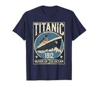 Poster vintage con immagine di nave del Titanic 1912 Maglietta