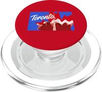 Poster vintage con orizzonte della città di Toronto, Canada PopSockets PopGrip per MagSafe