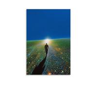 Poster vintage con persone che camminano sul viale delle stelle, tela da parete, decorazione estetica, soggiorno, camera dei bambini, dormitorio, bar, bagno, adatto per camera da letto, palestra