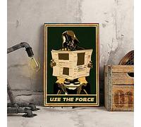 Poster vintage con scritta "Use The Force" di Posterdh Vader, ispirato a Posterstar Wars, 20,3 x 30,5 cm