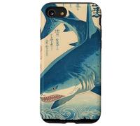 Poster vintage con squalo giapponese Ukiyo-e Art Custodia per iPhone SE (2020) / 7/8