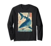 Poster Vintage con squalo Giapponese Ukiyo-e Art Maglia a Manica
