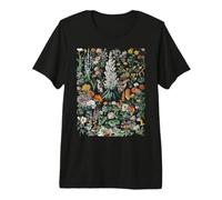 Poster Vintage con Stampa Floreale e Piante botaniche Maglietta Premium