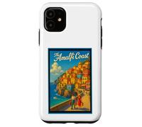 Poster vintage da viaggio in Costiera Amalfitana Italia anni '50 Custodia per iPhone 11