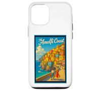 Poster vintage da viaggio in Costiera Amalfitana Italia anni '50 Custodia per iPhone 12/12 Pro