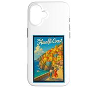 Poster vintage da viaggio in Costiera Amalfitana Italia anni '50 Custodia per iPhone 16