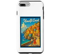 Poster vintage da viaggio in Costiera Amalfitana Italia anni '50 Custodia per iPhone 7 Plus/8 Plus