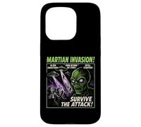 Poster vintage del film Alien Invasion di Martian Invasion, Halloween Custodia per iPhone 15 Pro