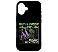 Poster vintage del film Alien Invasion di Martian Invasion, Halloween Custodia per iPhone 16