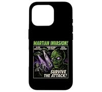 Poster vintage del film Alien Invasion di Martian Invasion, Halloween Custodia per iPhone 16 Pro