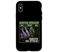 Poster vintage del film Alien Invasion di Martian Invasion, Halloween Custodia per iPhone X/XS