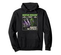Poster Vintage del Film Alien Invasion di Martian Invasion, Halloween Felpa con Cappuccio