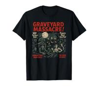 Poster Vintage del Film Graveyard Massacre Halloween Maglietta