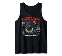 Poster Vintage del Film Haunted Mansion Escape, Halloween Canotta