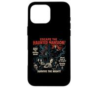 Poster vintage del film Haunted Mansion Escape, Halloween Custodia per iPhone 16 Pro Max