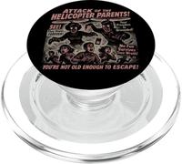 Poster vintage del film "Helicopter Parents Attack", per Halloween PopSockets PopGrip per MagSafe