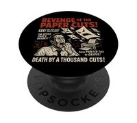 Poster vintage del film "La vendetta dei tagli di carta", per Halloween PopSockets PopGrip Adesivo